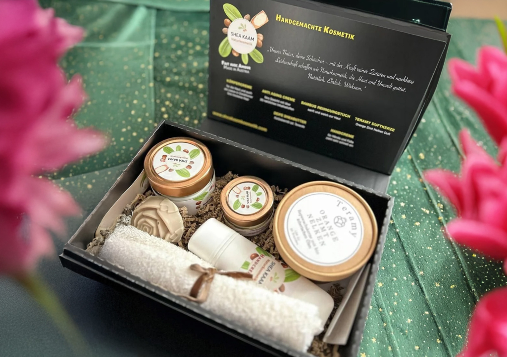 SheaKaam Naturkosmetik: Handgefertigte Hautpflege mit Verantwortung – mit hochwertiger Sheabutter aus fairem Handel für eine natürliche und nachhaltige Pflege.