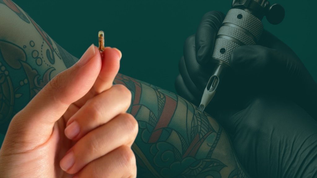 Tattoo mit integriertem NFC-Chip von Marcel Zöhrers Remink – wenn Körperkunst zur digitalen Erinnerung wird.