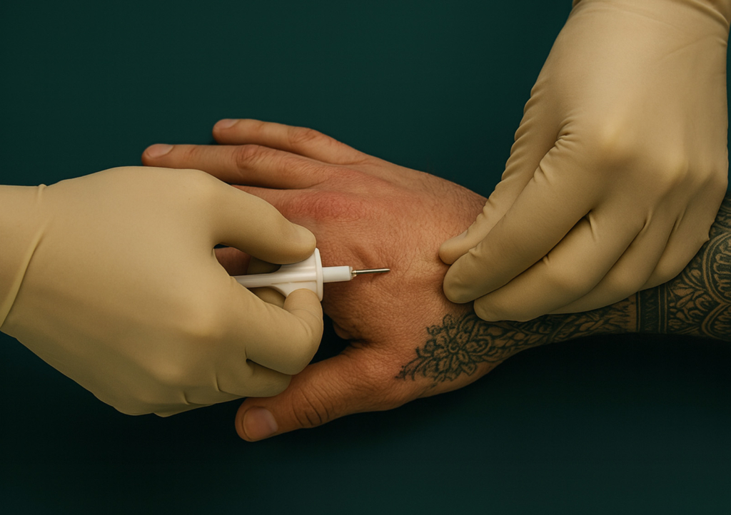 Tattoo mit integriertem NFC-Chip von Marcel Zöhrers Remink – wenn Körperkunst zur digitalen Erinnerung wird.