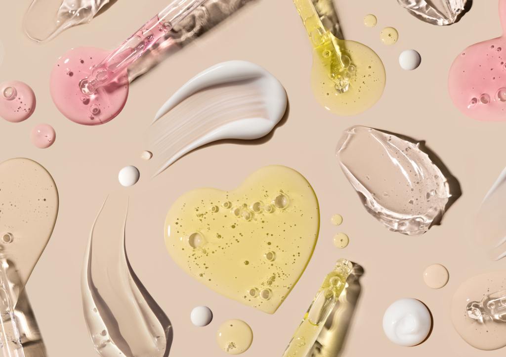 Mehre Proben von Kosmetik